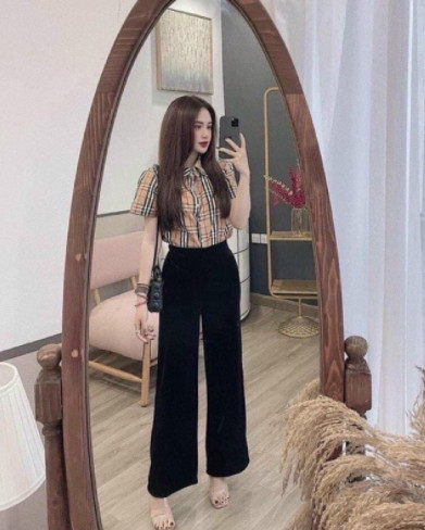 Áo sơ mi kẻ cộc tay TT12 mẫu mới