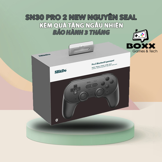 Tay cầm chơi game bluetooth 8Bitdo SN30 Pro - Dùng cho Nintendo Switch, Windows, Mac, Xbox, PS4