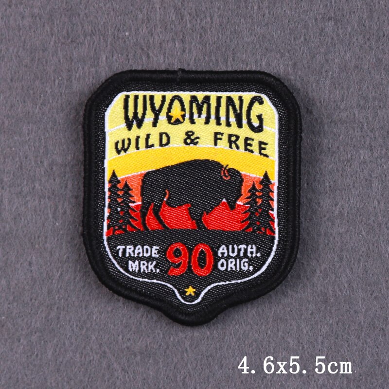 Outdoor Natural Scenery Embroidery Patches Mountaineering Badges National  Forest Park DIY Sewing On Patches for Clothes DIY Deco