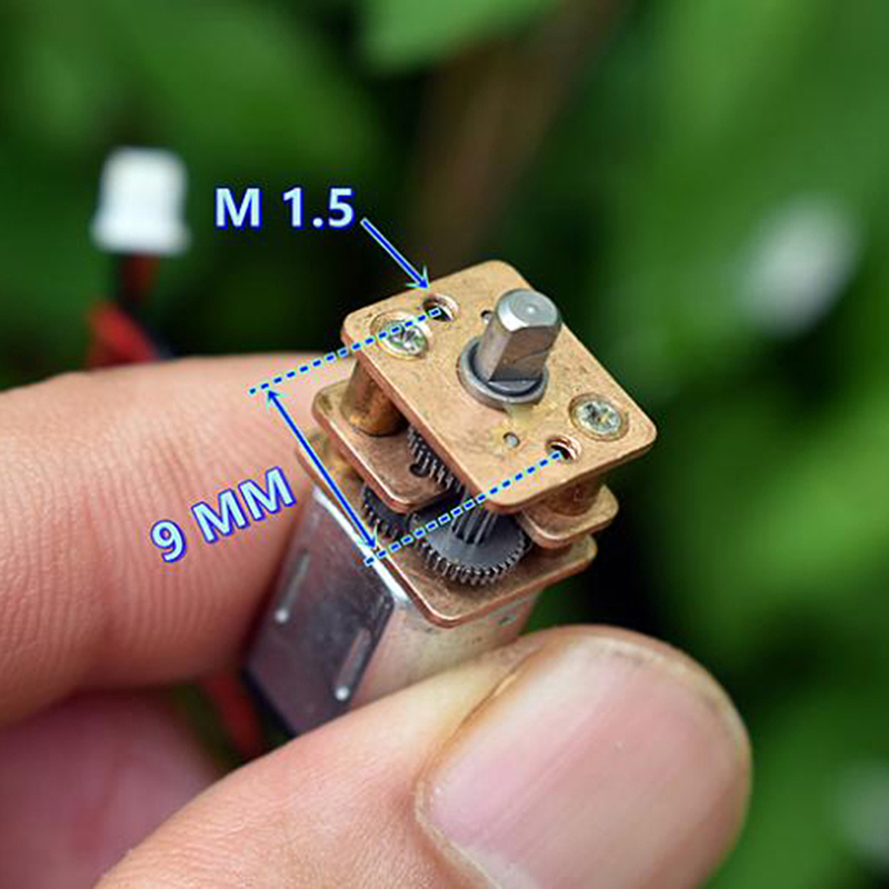 DC3V-6V 5V 28RPM Slow Speed Reducer Micro Mini N20 Full Metal Gearbox ...