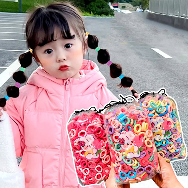 100PCS%20Colorful%20Basic%20Nylon%20Ealstic%20Hair%20Band%20Kids%20Girls%20Ponytail%20Holder%20Ties%20Scrunchie%20Mini%20Headwear%20Rubber%20Bands%20Hair%20Rope%20Netiie%20-%20Image%202