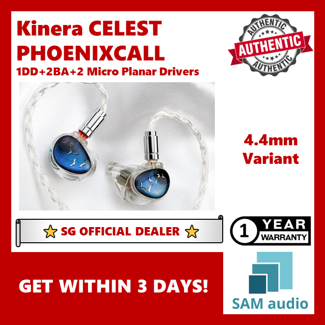 [ SG] Kinera Celest Phoenixcall 1DD + 2BA + 2 Micro Planar Drivers