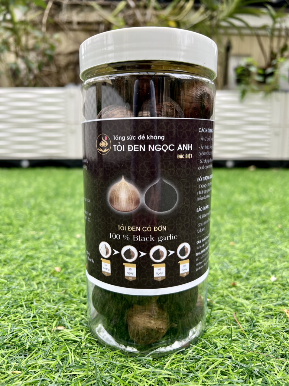 Hộp tỏi đen Sơn La 500gr (Tỏi cô đơn)
