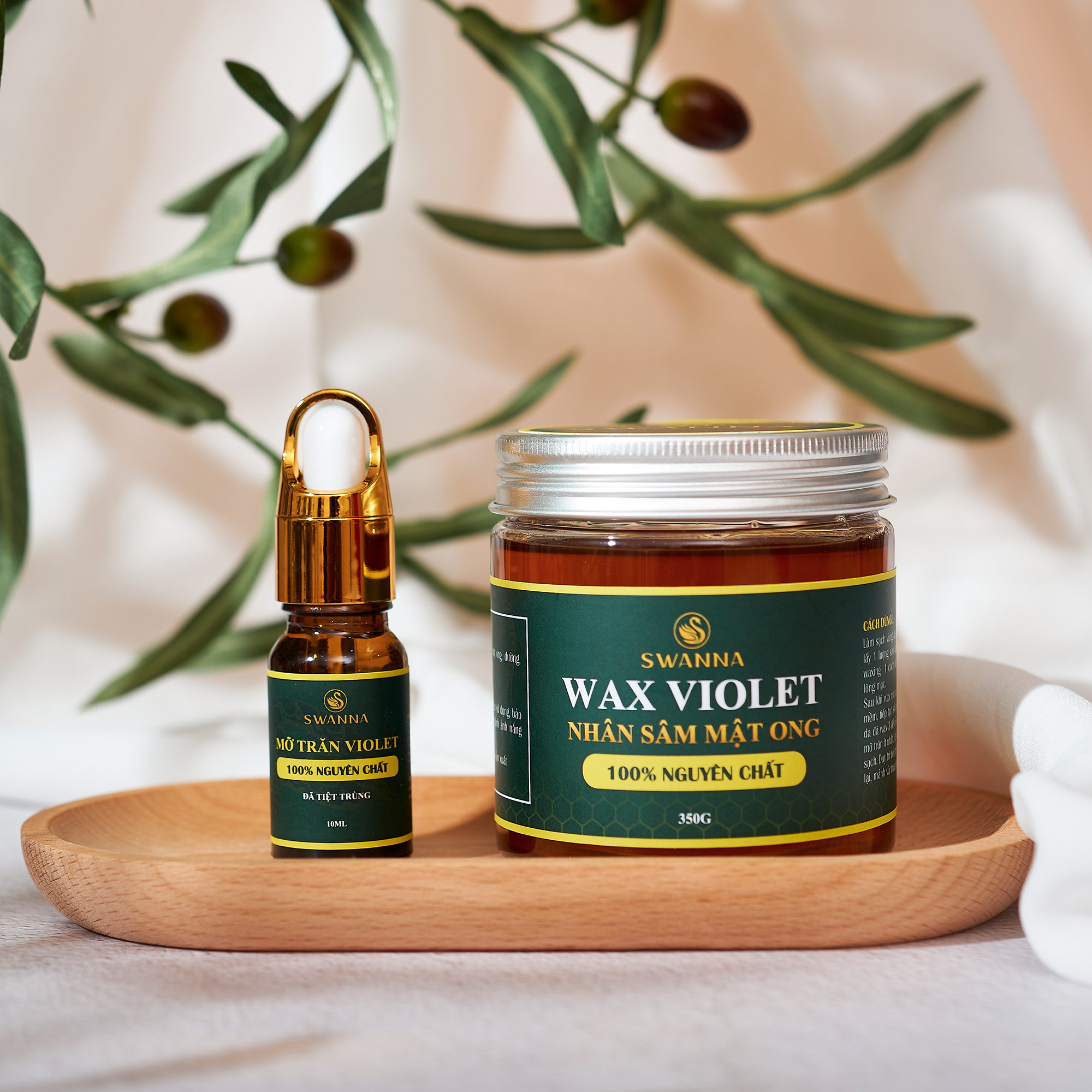 Wax Lông Triệt Lông Vĩnh Viễn Với Mỡ Trăn Thiên Nhiên VIOLET Kem Sáp Was Tẩy Sạch Lông Tận Gốc Vùng Bikini Chân Tay Nách An Toàn Tại Nhà