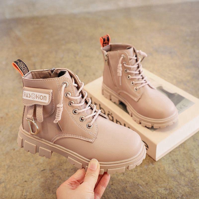 Bốt sành điệu cho bé gái, Boot giày trẻ em chất liệu da cao cấp cá tính, sành điệu