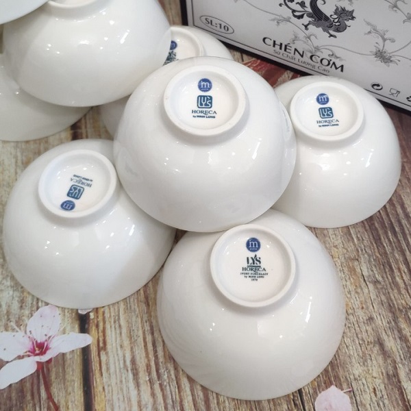 Chén sứ lys trắng Minh Long - chén sứ lys trắng sứ Minh Long
