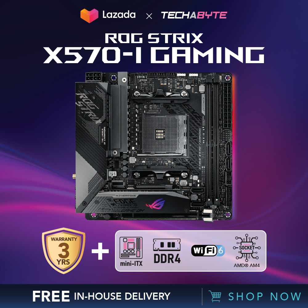 Asus ROG STRIX X570I Gaming AMD X570 MiniITX DDR4 Motherboard
