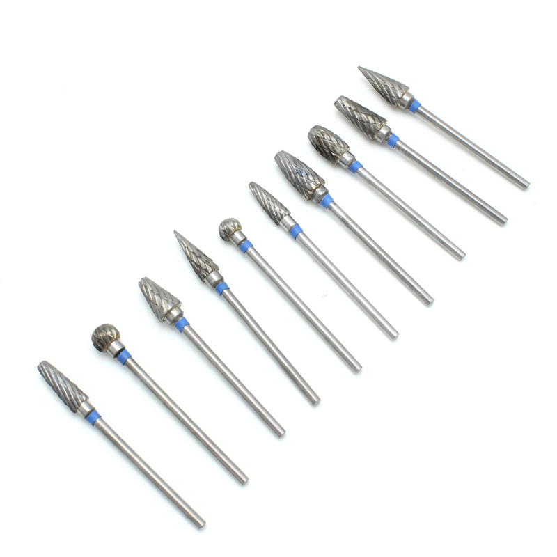 10pcs Tungsten Steel Carbide Burs Med Bur Drill