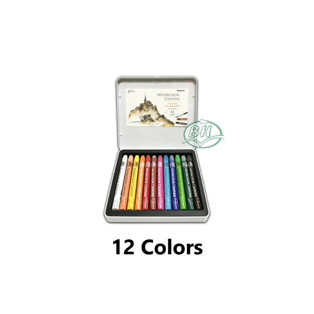 Mungyo Watercolor Crayons 12/24/36 Assorted Color Lazada