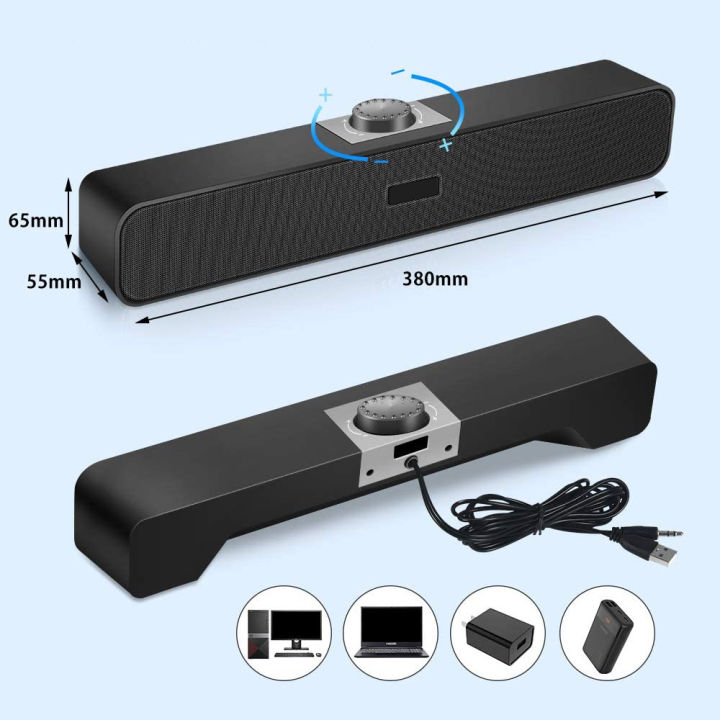 Loa máy tính loa thanh máy tính có dây, loa thanh mini âm thanh nổi hỗ trợ usb cho máy tính bảng máy tính để bàn điện thoại di động máy tính xách tay