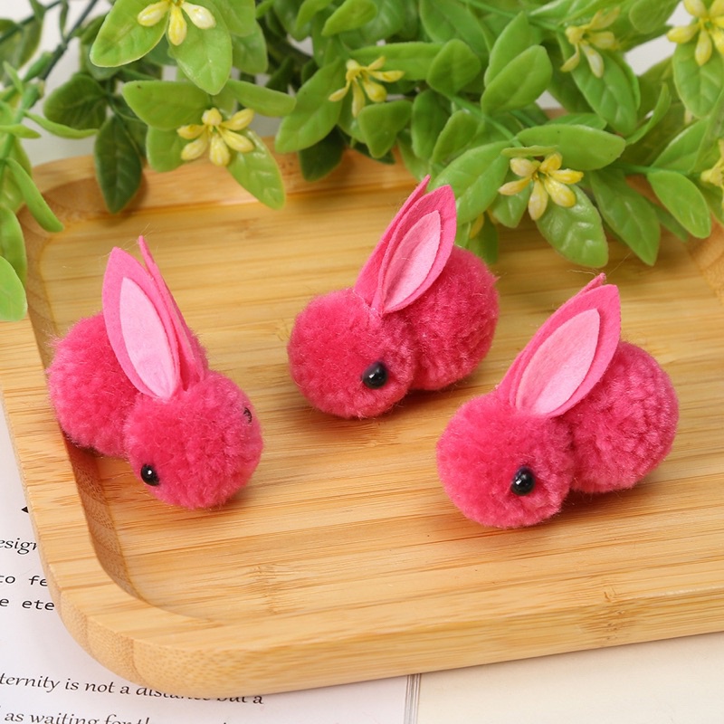 [Ship hỏa tốc 2h] [ ship hỏa tốc 2h] Gấu bông mini thỏ ngọc 5,5cm làm phụ kiện handmade, tóc