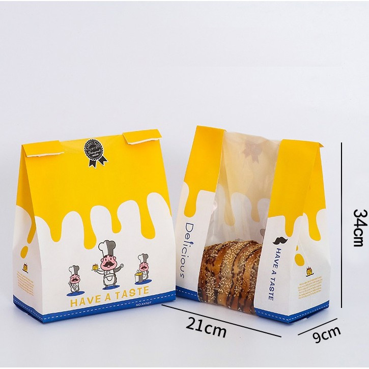 50 túi bánh mì hoa cúc đầu bếp vàng