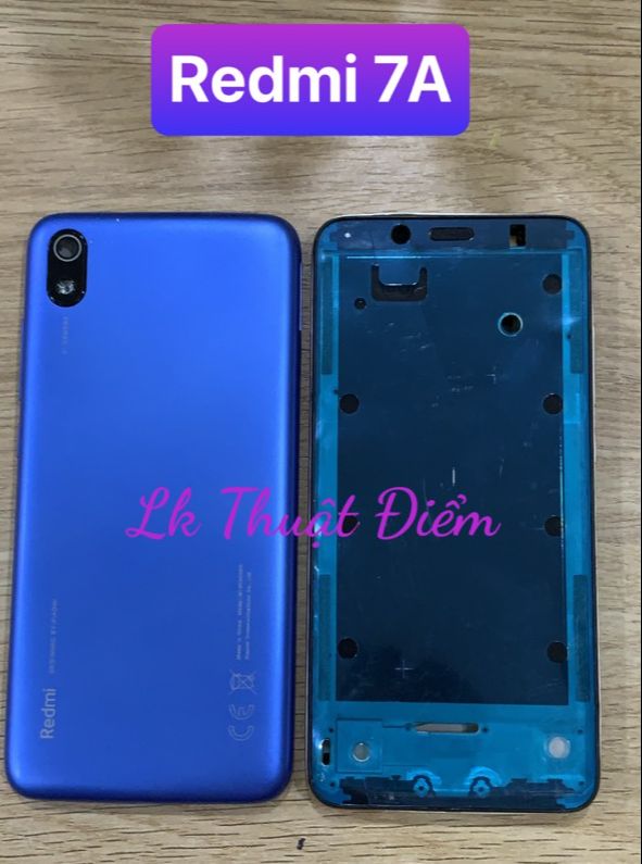 bộ vỏ xiaomi Redmi 7A,có phím và kính camera