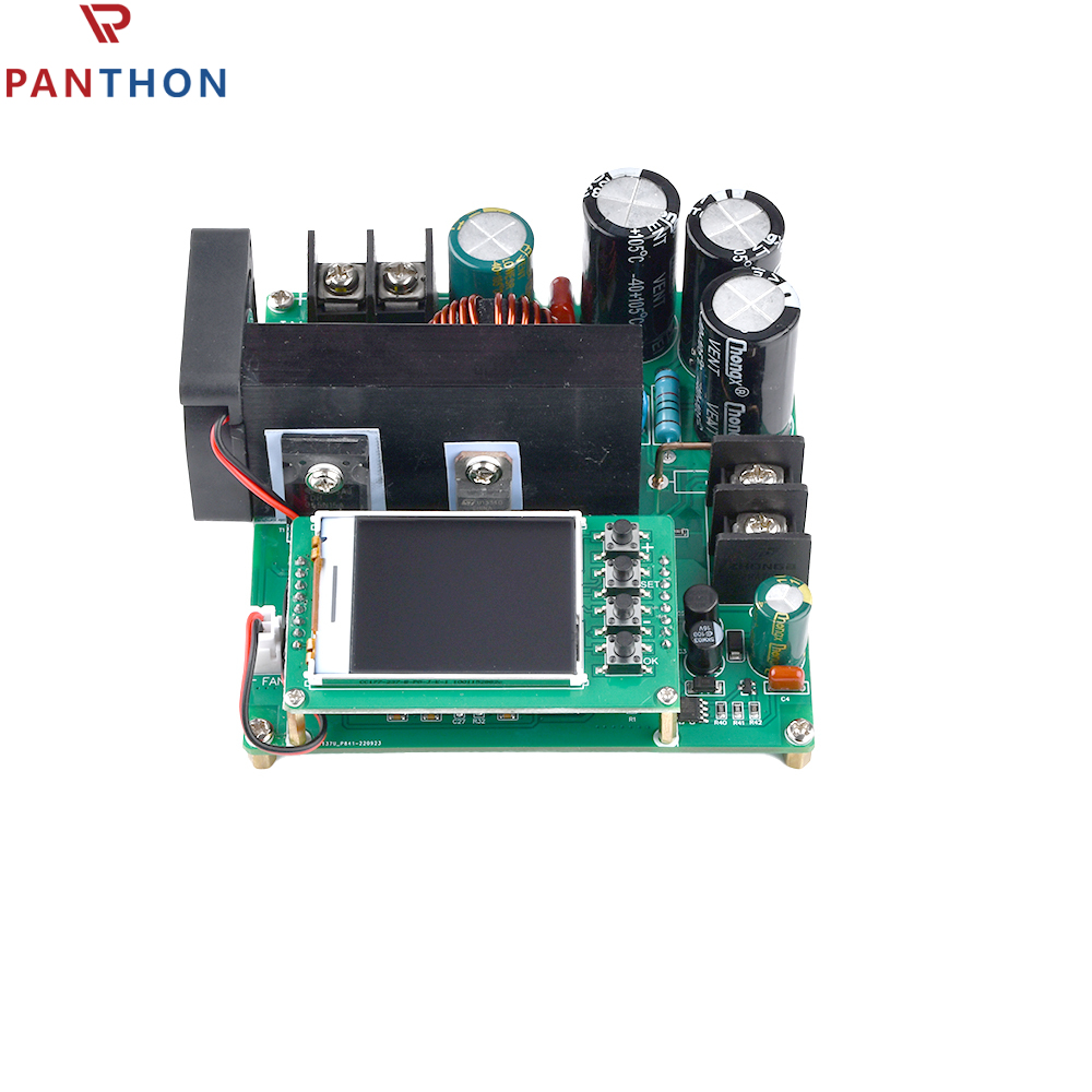 【💕Ready Stock🎉】PANTHON 1PC 900W 15A PCB CNC LCD Display Constant Current And Constant Voltage DC Boost Module Green