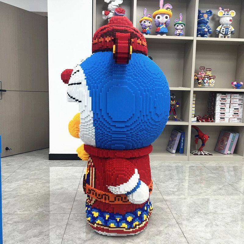 Mô hình lắp ghép 3D thần tài, Doraemon thần tài