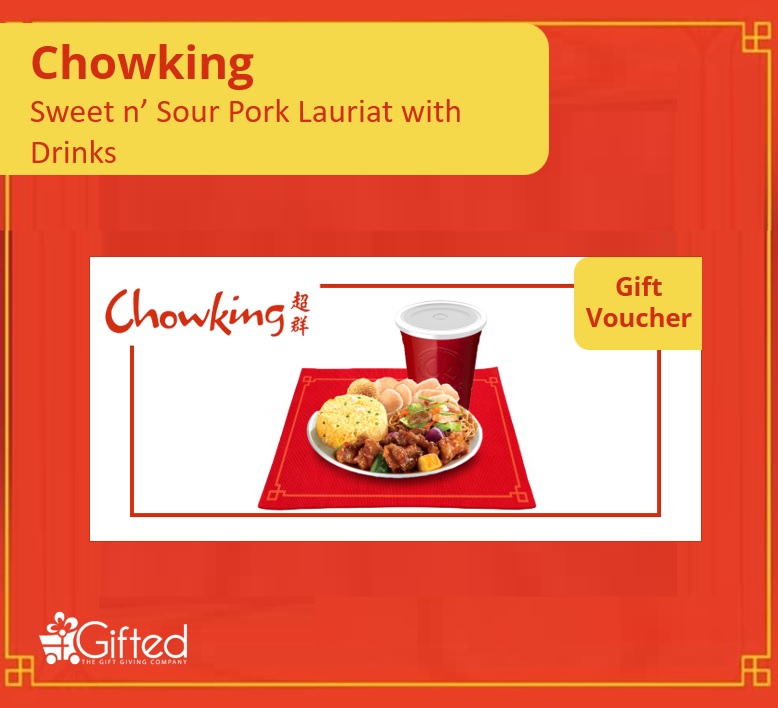 Chowking Sweet and Sour Pork Lauriat with Drinks Gift Voucher Lazada PH