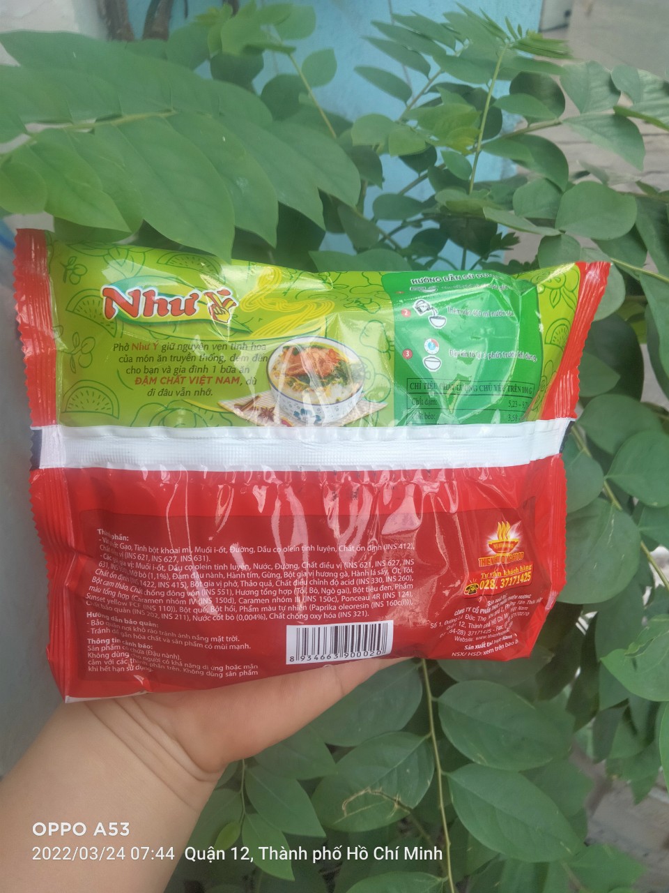 Thùng 30 gói Phở Bò Như Ý 65gr