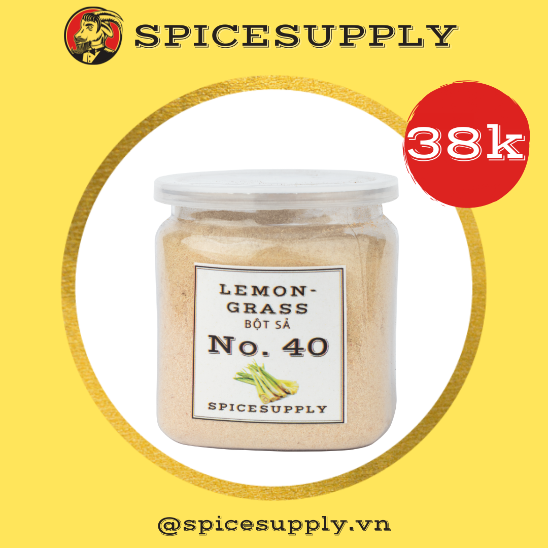 [HCM]Hũ 60g Lemongrass Ground - Bột Sả SPICESUPPLY Việt Nam 100% Nguyên Chất Dùng Ướp Thịt Hoặc Uống Giảm Cân