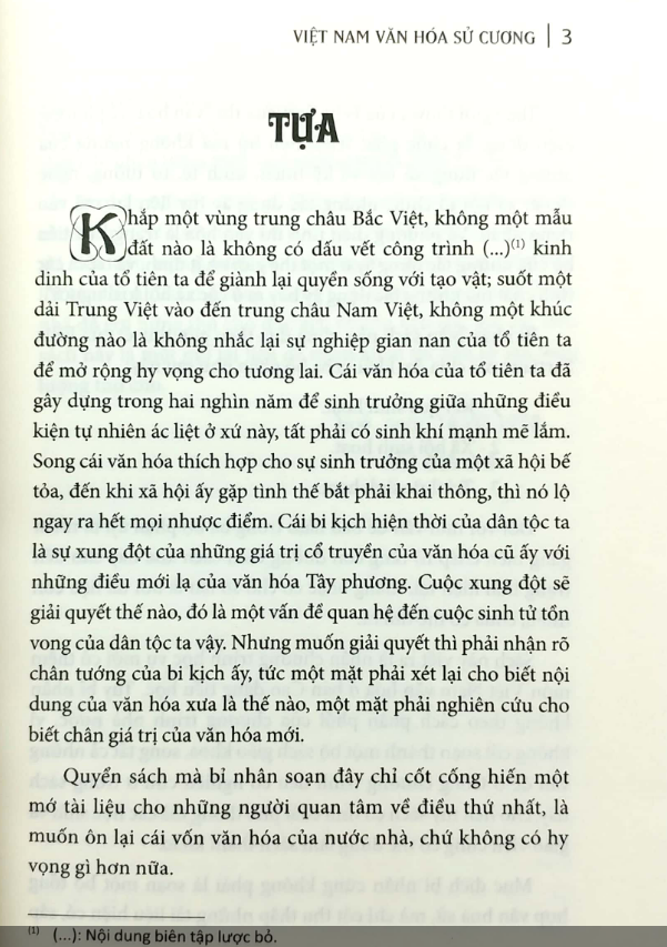 Việt Nam văn hóa sử cương (in theo bản 1938 , xuất bản Bốn Phương)