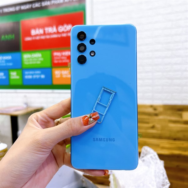 Bộ vỏ Samsung A32 4G ( màn amoled ) A325 zin nấu máy
