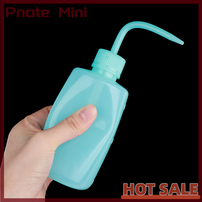 Pnate 1PC Wash Clean Clear White Plastic Green Soap Lab Wash Squeeze Diffuser Bottle