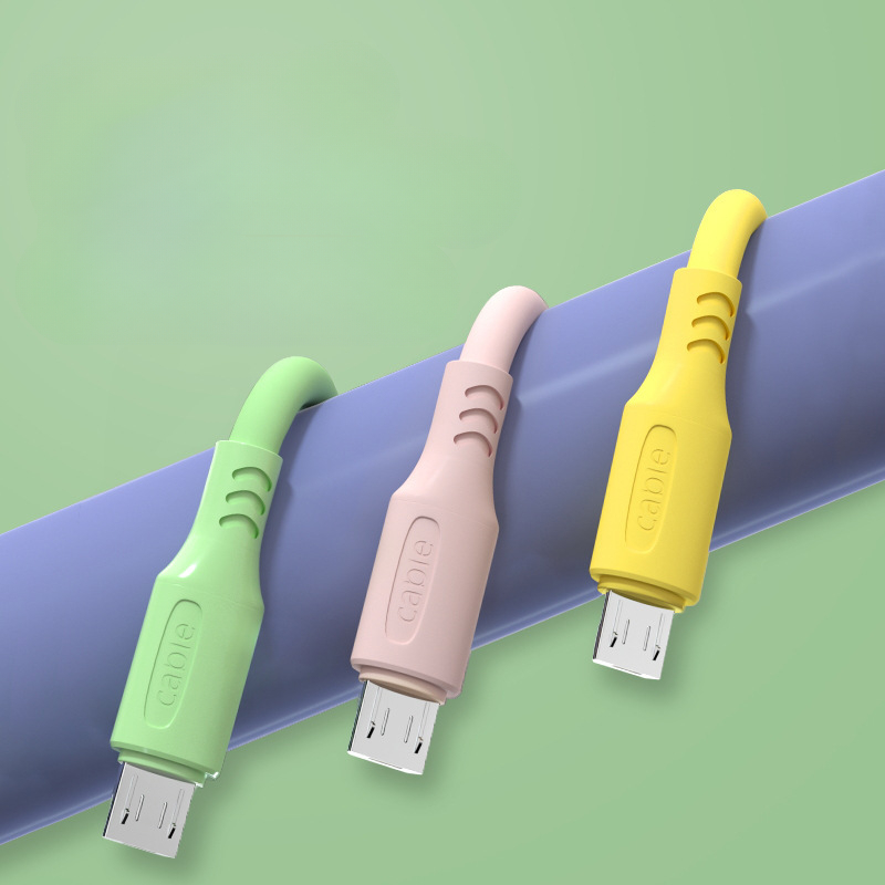3A Micro USB Charging Cable Silicon Cord for Android Phone