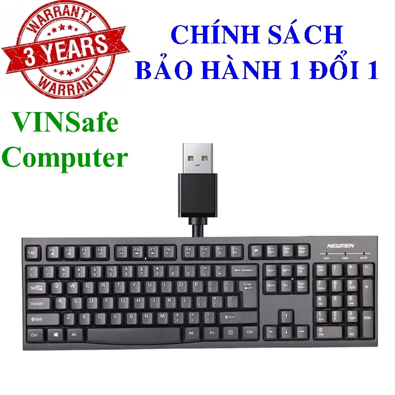 Bàn phím máy tính có dây newmen e007 - business office e007