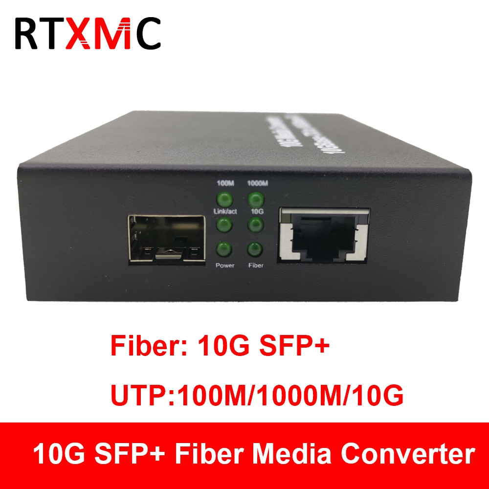 10G Enhanced SFP+ Media Converter 10GBase-T Ethernet Switch RJ45 to Optical  Fiber Optic Transceiver Optical Convert FTTH Tool DC Lazada PH