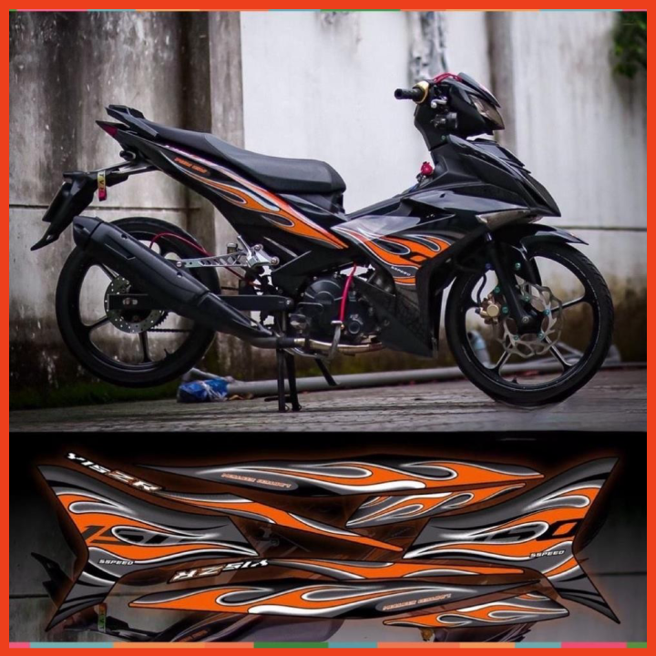 Tem exciter lửa xe đen phối đủ màu
