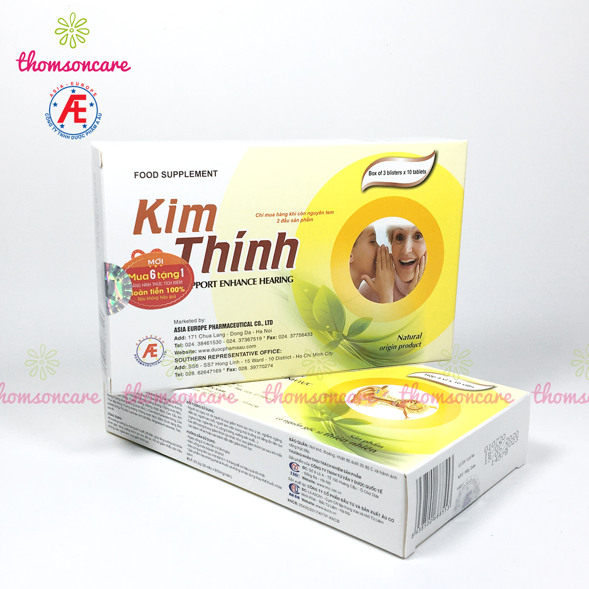 [COMBO 7 HỘP] Kim thính - Tăng cường thính lực, ù tai từ thảo dược [Kim Thinh]