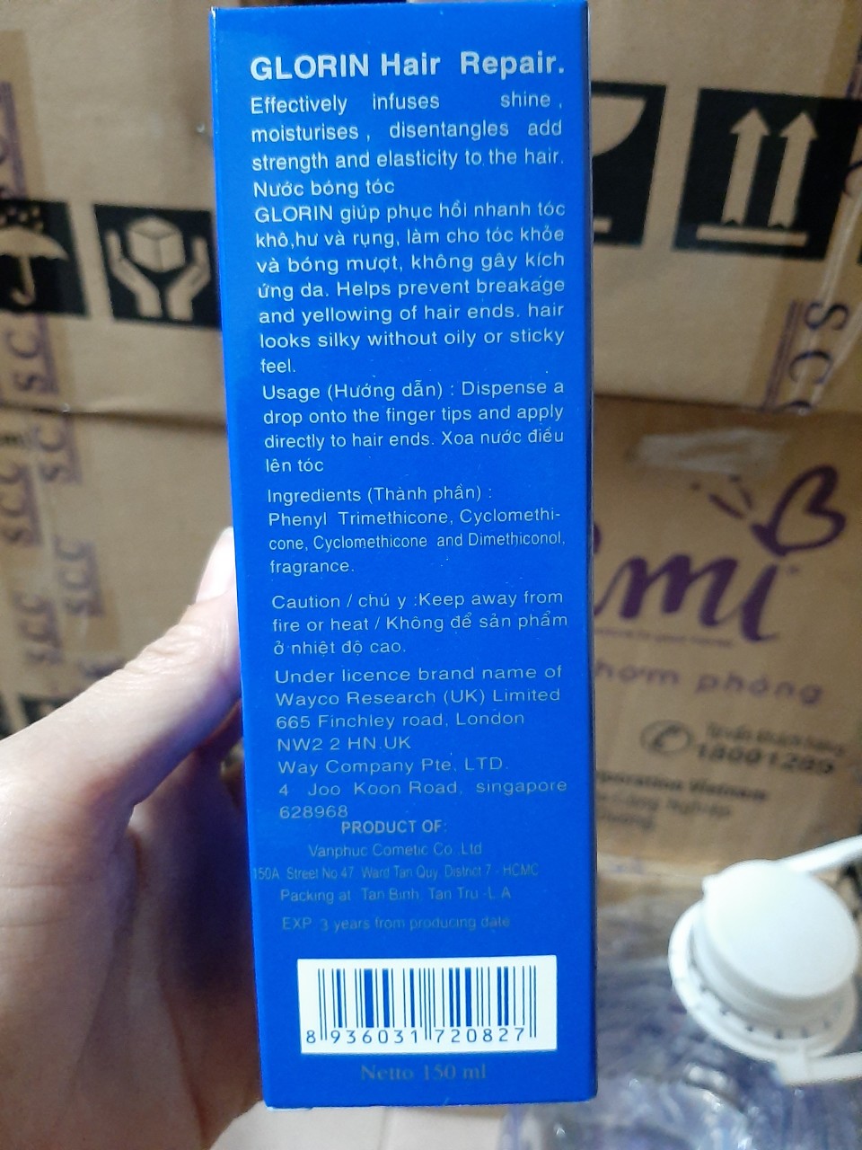 Nước (Dầu) Bóng Tóc GLORIN Hair Repair 150ml