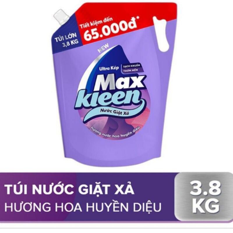 Nước giặt max kleen túi 3.8kg