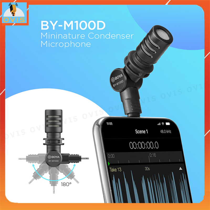 Boya by-m100d - micro cổng lightning đạt chuẩn mfi thu âm cho các thiết bị ios
