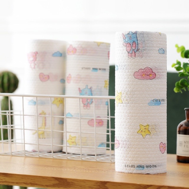 Oil absorbing paper roll-multifunctional kitchen dishcloth-super long reusable washable