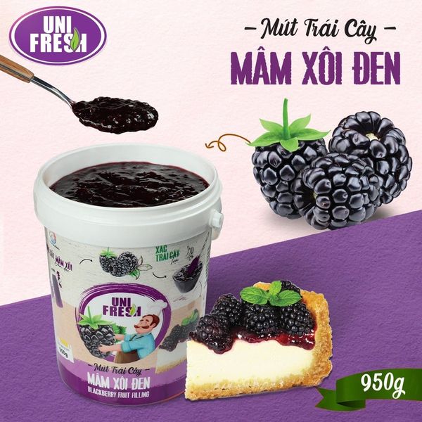 Mứt Mâm Xôi Đen Unifresh (950gr)
