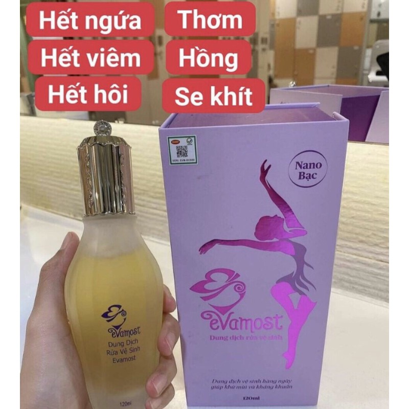 [Chính hãng Nguyên Tem] Dung Dịch Vệ Sinh Phụ Nữ Evamost 120ml