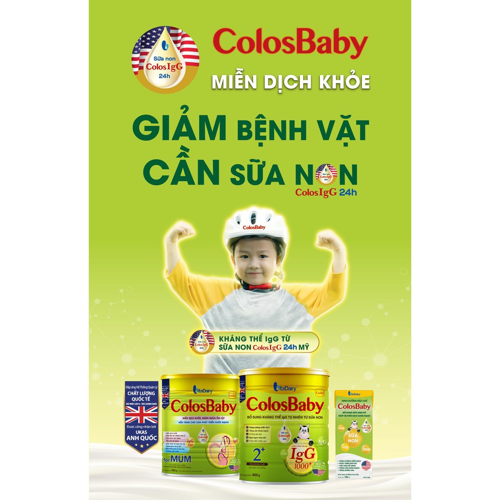Sữa ColosBaby Gold 1000IgG 1+ 800g (Chính Hãng VitaDairy)