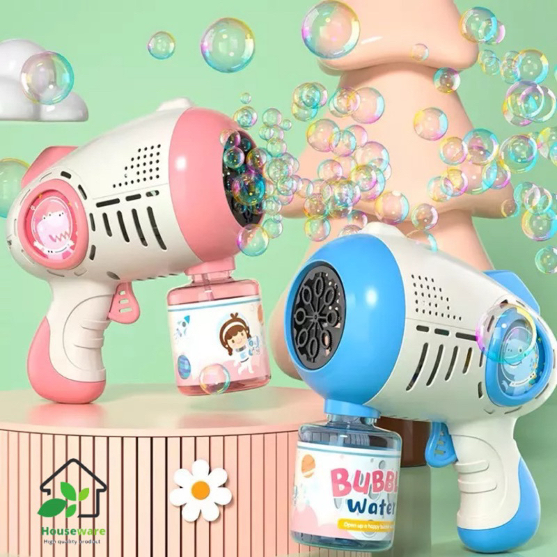 Súng đồ chơi bắn bong bóng xà phòng , tặng 1 lọ nước xà phòng, đồ chơi giải trí cho các bé.