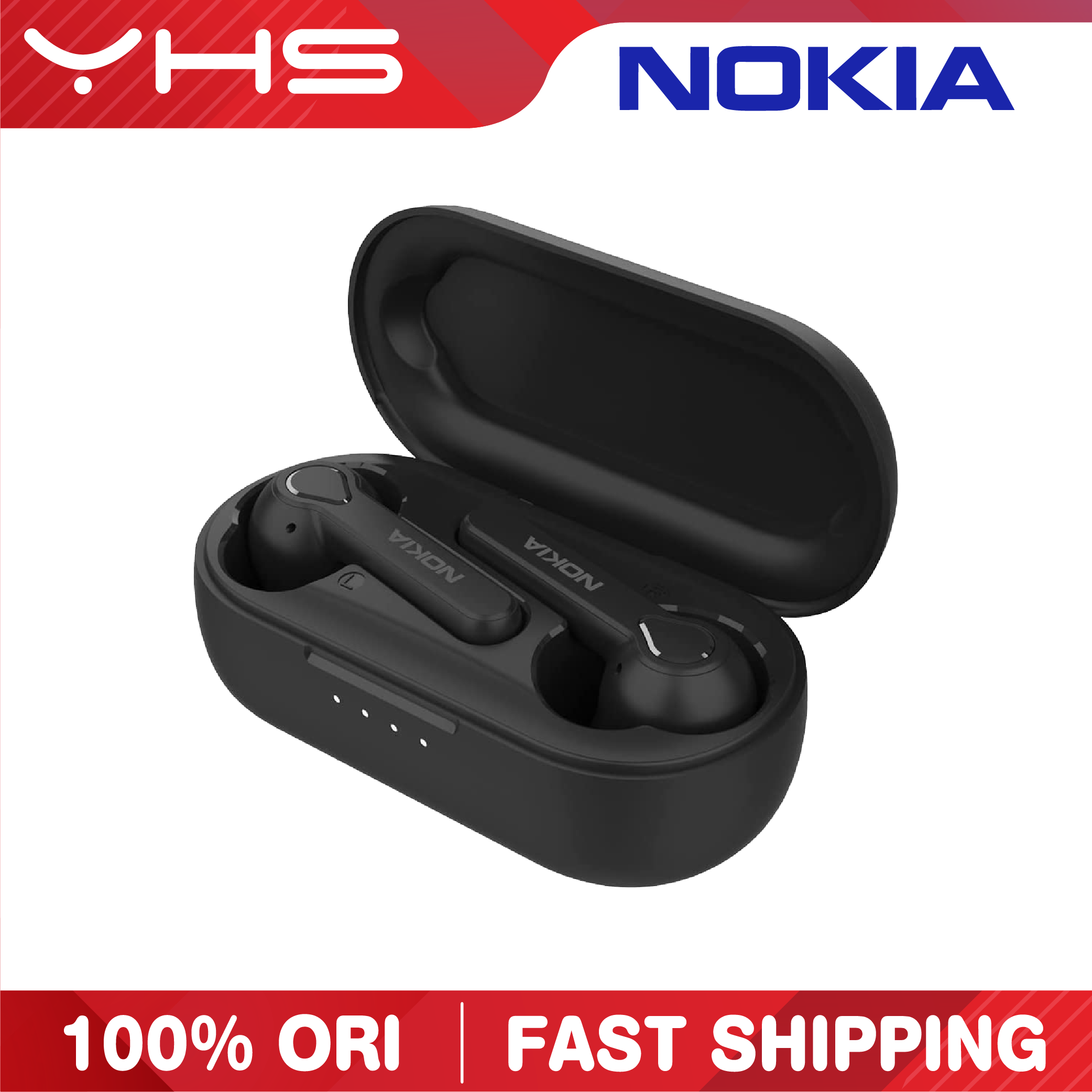 NOKIA BH-205 Wireless Earbuds with Bluetooth 5.0, Long-Lasting, Sound ...