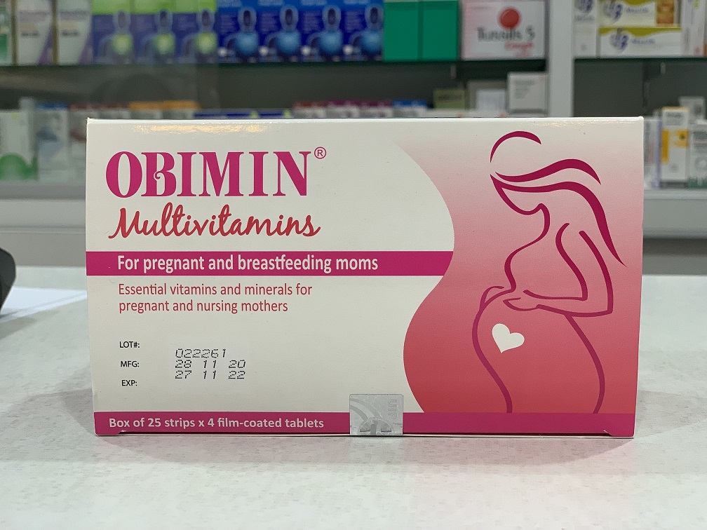 Obimin Tablets 100s Prenatal multivitamin for pregnancy and