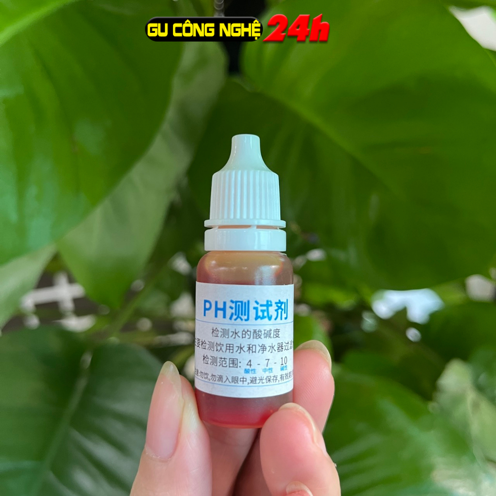 Dung dịch đo độ ph nguồn nước - thuốc thử ph dung tích 50ml/10ml, chất lượng cao