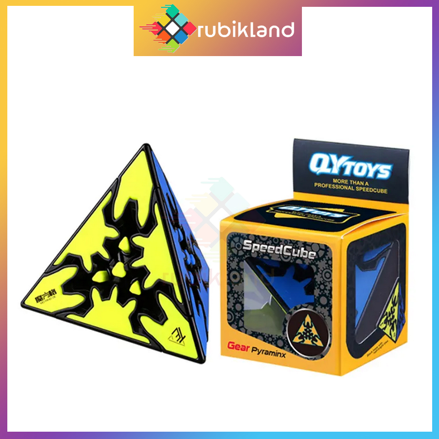 Rubik QiYi Pyraminx Gear Cube Rubic Biến Thể Bánh Răng QiYi Gear Series Đồ Chơi Trí Tuệ Trẻ Em