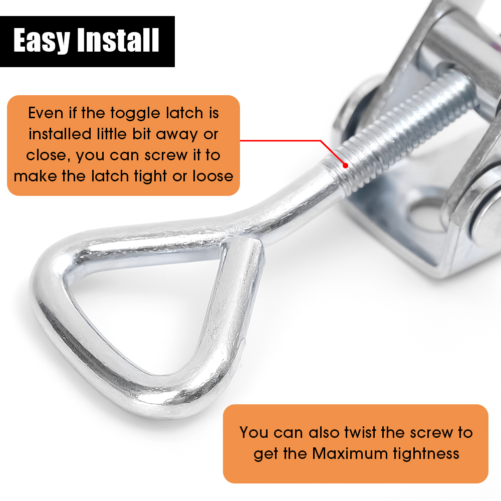 Chốt chuyển đổi bằng kim loại bắt Clasp điều chỉnh hộp công cụ trường hợp kẹp tháo dỡ nhanh chống trượt đẩy kéo chuyển đổi công cụ