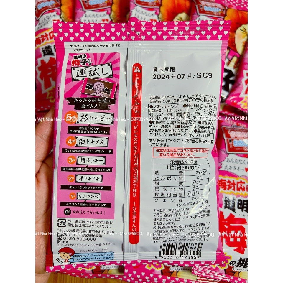 Kẹo Siêu Chua Vị Mơ Ribon 70g