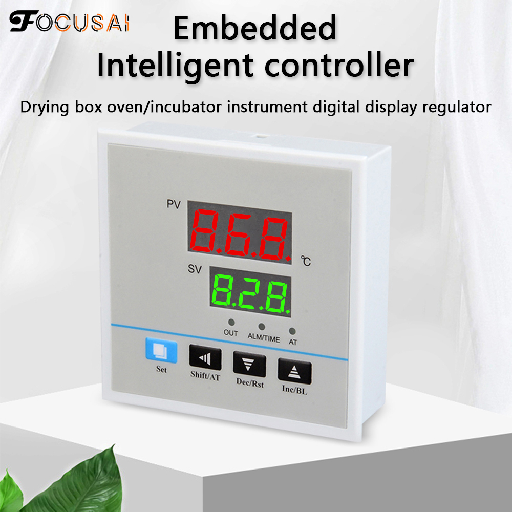 FocusAi PID Temperature Thermostat Controllers Centigrade AC 220V Temperature Controller for Home Brewing Oven Incubator