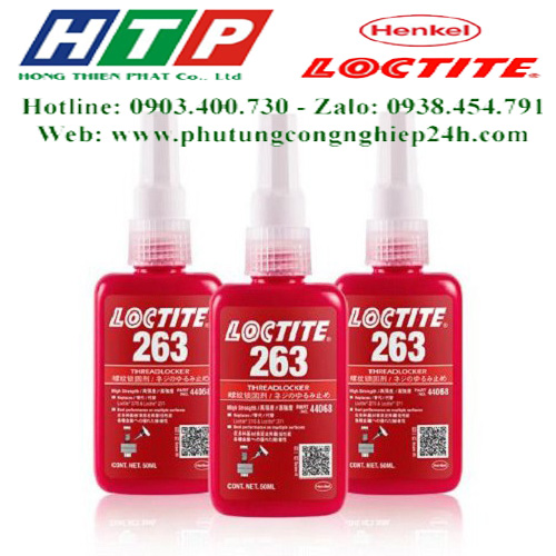 Keo 263 - 50ml khóa ren màu đỏ