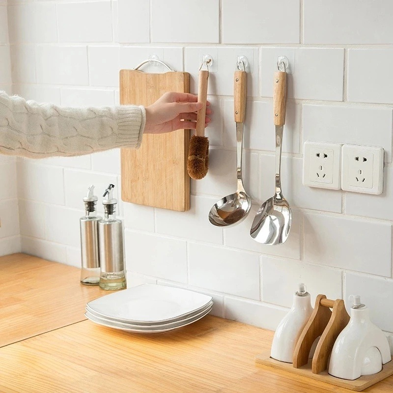 1/5/10PCS Multifunction Punch-free Self Adhesive Wall Storage Hook / Power Plug Socket Holder Non-Marking Screw Hanging Stickers /Kitchen&Bathroom Hanging Storage Hook