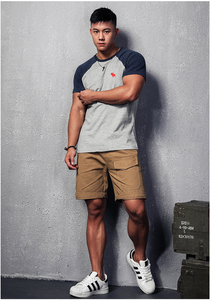 Áo thun phối tay Abercrombie