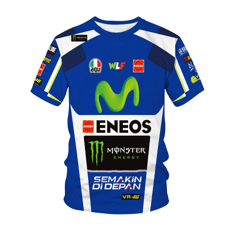 ETK2C212111E New Men's Sport T-shirt Motorcycle Team Cycling short-sleeved  Top Summer Casual Round Collar  Sports T-shirt Printed Men's Oversized Clothes Top