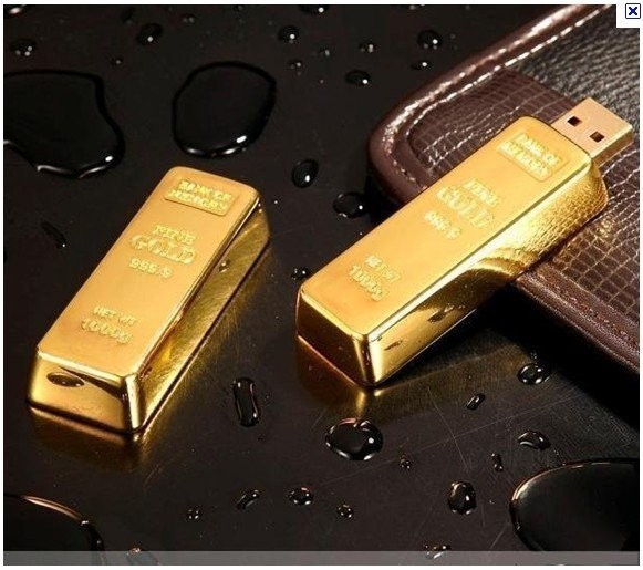 Aweisuan Luxury golden usb flash drive Metal pen drive 4GB 8GB 16GB 32GB 64GB Gold Bar USB2.0 Flash memory pendrive Bullion Stick disk gift. 